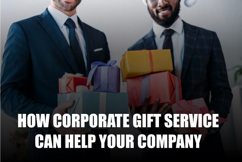 Staff engaging in corporate gift service